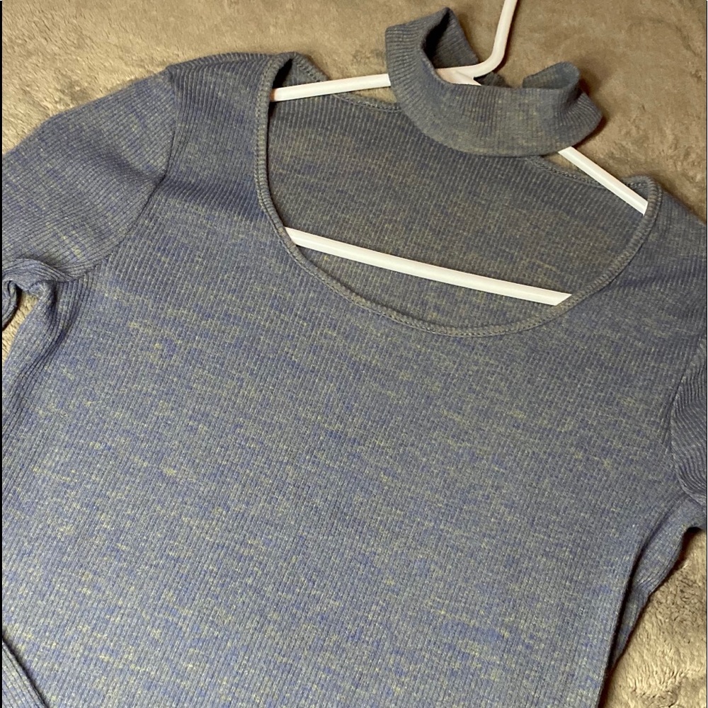 Gray shocker ribbed dress